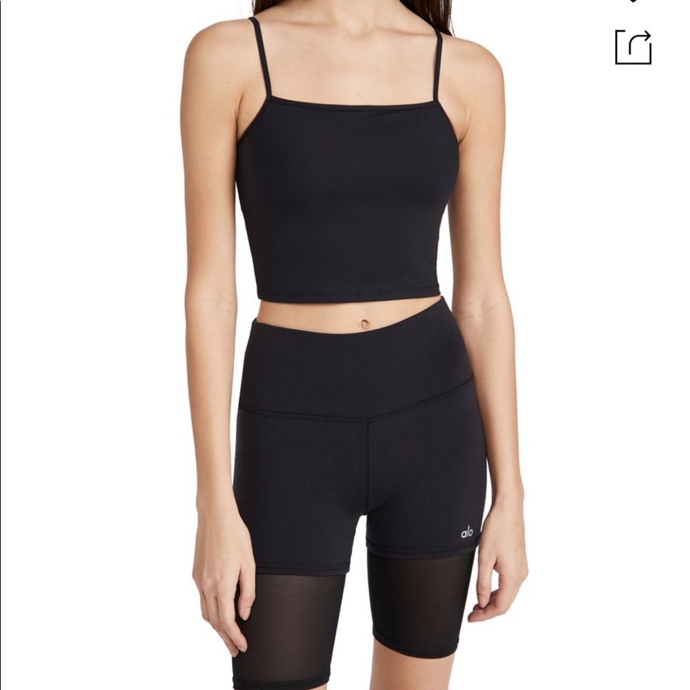 NWT Alo Yoga Admire Tank - Black XS